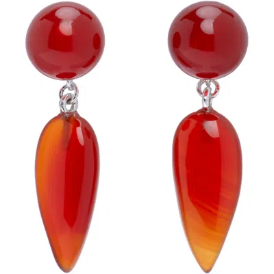 Sophie Buhai Phoenician タイニー ピアス In Red