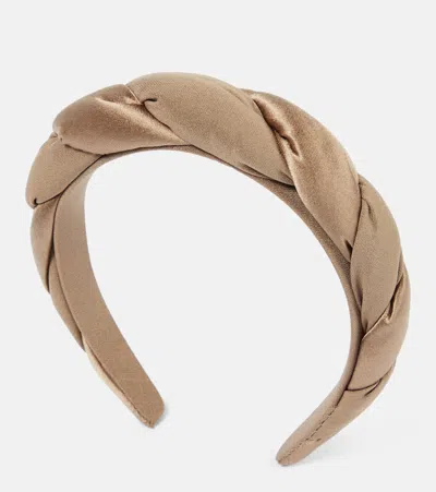 Sophie Buhai Twisted Silk Headband In Grey