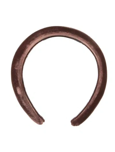 Pre-owned Sophie Buhai Velvet Rounded Headband In Brown