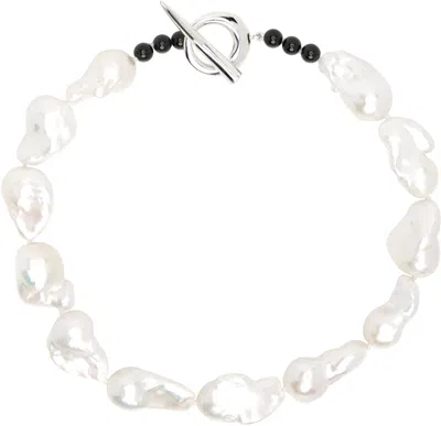 Sophie Buhai White Baroque Pearl Collar Necklace In Sterling Silver