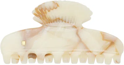 Sophie Buhai White Small Fan Shell Claw Hair Clip