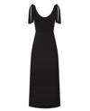 Sophie Cameron Davies Women's Black Lace Back Cotton Maxi Dress In Black
