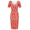 Sophie Cameron Davies Women's Floral Cotton Midi Dress - Red In Red