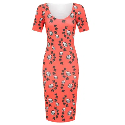 Sophie Cameron Davies Women's Floral Cotton Midi Dress - Red