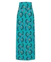 Sophie Cameron Davies Women's Green Teal Floral Maxi Jersey Skirt In Green