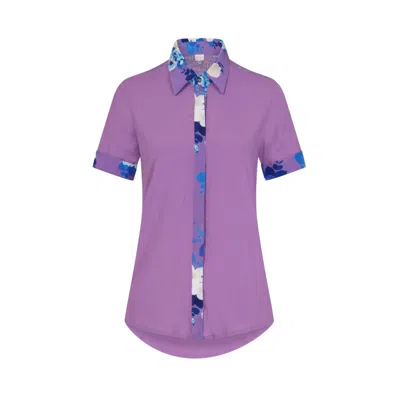 Sophie Cameron Davies Women's Pink / Purple Purple Blossom Classic Shirt In Pink/purple