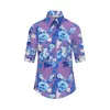 Sophie Cameron Davies Women's Pink / Purple Purple Blossom Silk Shirt In Pink/purple