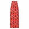 Sophie Cameron Davies Women's Red Floral Maxi Jersey Skirt In Red