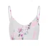 Sophie Cameron Davies Women's Rose Silk Crop Top