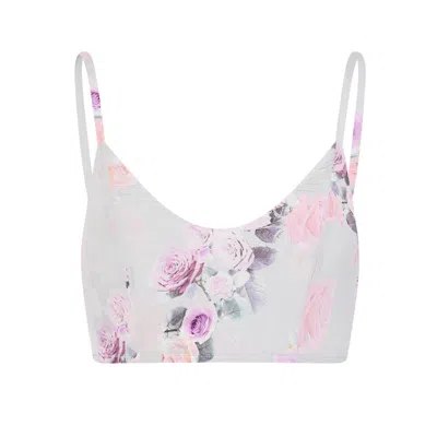 Sophie Cameron Davies Women's Rose Silk Crop Top In White