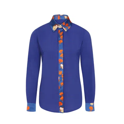 Sophie Cameron Davies Women's Royal Blue Slim Shirt