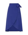 Sophie Cameron Davies Women's Royal Blue Wrap Skirt In Blue
