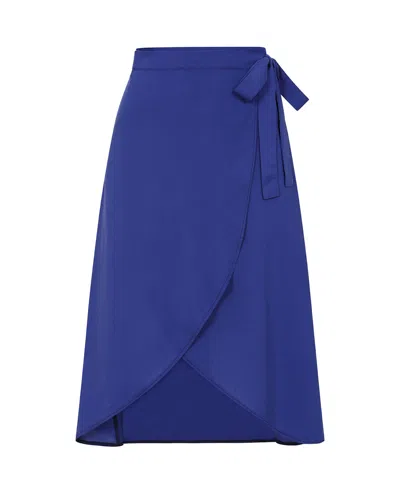 Sophie Cameron Davies Women's Royal Blue Wrap Skirt