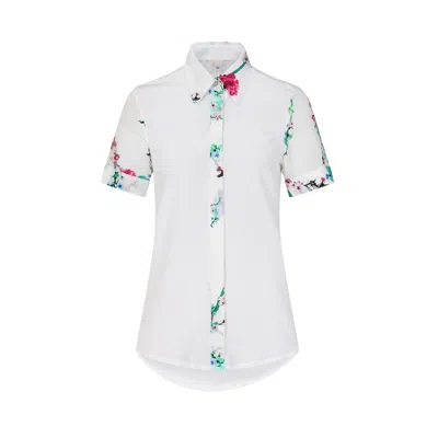 Sophie Cameron Davies Women's White Blossom Silk Shirt