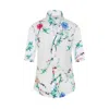 Sophie Cameron Davies Women's White Cherry Blossom Silk Shirt In White