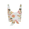Sophie Cameron Davies Women's White Floral Cotton Crop Top In White