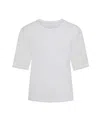 Sophie Cameron Davies Women's White Ivory Lace Sleeve Cotton T-shirt
