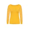 Sophie Cameron Davies Women's Yellow / Orange Mustard Yellow Cotton V-neck Top In Yellow/orange