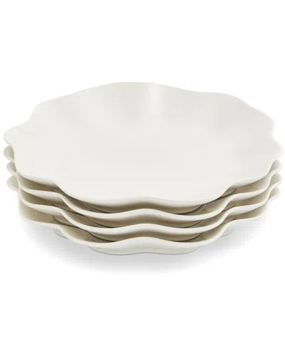 Sophie Conran Set Of 4 Floret Dinner Plates In White