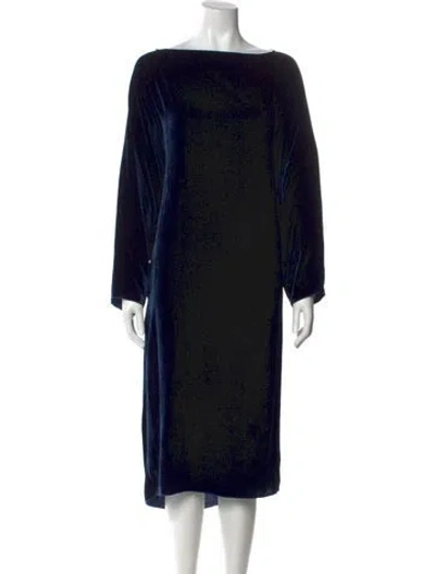 Pre-owned Sophie D'hoore Silk Midi Length Dress In Black