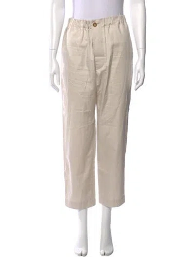 Pre-owned Sophie D'hoore Straight Leg Pants In Neutral