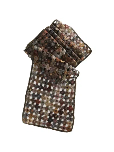 Sophie Digard Wool Knitted Scarf In Multi