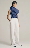 SOPHIE ET VOILA ASYMMETRIC STRETCH-COTTON TOP