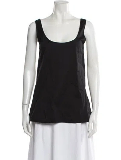 Pre-owned Sophie Et Voila Scoop Neck Sleeveless Top In Gray
