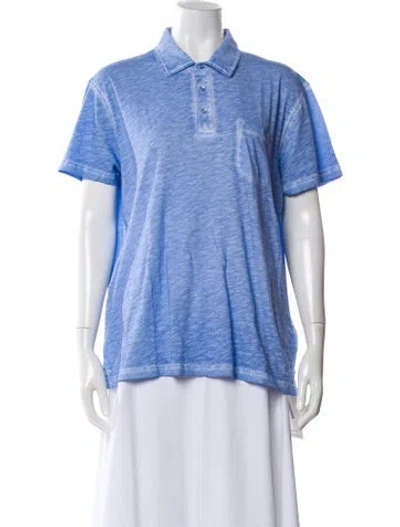 Pre-owned Sophie Et Voila Short Sleeve Polo In Blue