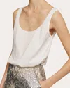 Sophie Et Voila Women's Stretch Cotton-poplin Tank Top In White