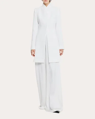 Sophie Et Voila Women's Satin Wide-leg Pants In White