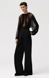 Sophie Et Voila Wool Wide-leg Pants In Black