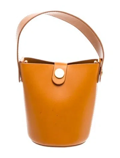 Pre-owned Sophie Hulme Leather Bucket Bag In Brown