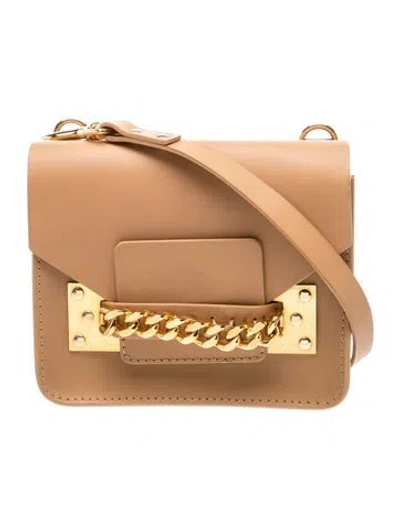 Pre-owned Sophie Hulme Leather Crossbody Bag In Brown