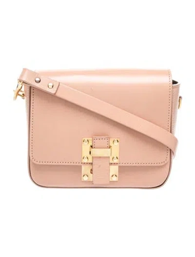 Pre-owned Sophie Hulme Leather Crossbody Bag In Pink