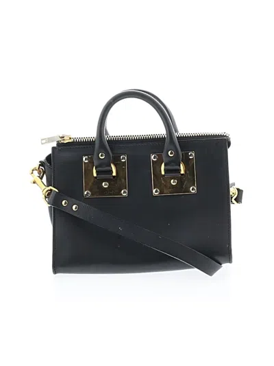 Pre-owned Sophie Hulme Leather Satchel In Black