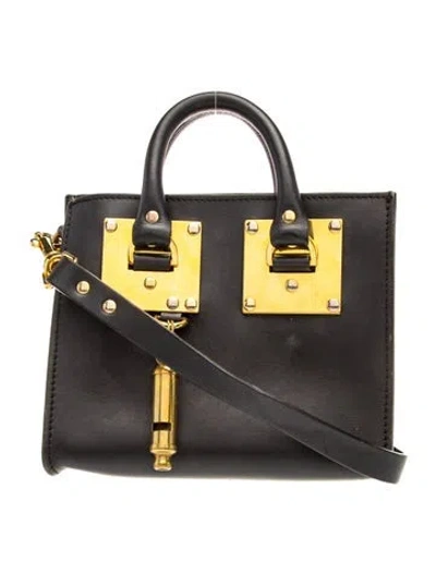 Pre-owned Sophie Hulme Leather Shoulder Bag In Black