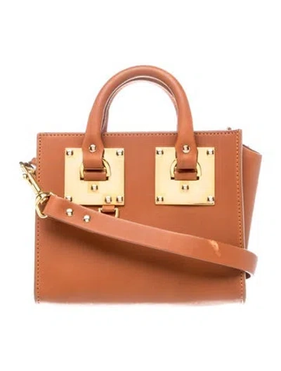 Pre-owned Sophie Hulme Leather Top Handle Bag In Brown
