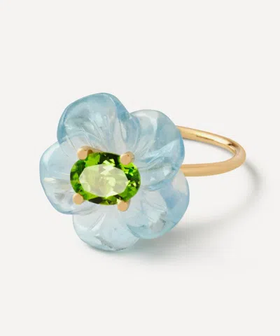 Sophie Joanne 14ct Gold Small Island Flower Pendant