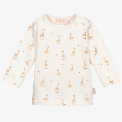 Sophie La Girafe Babies'  Ivory Cotton Giraffe Top