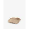 Sophie Lou Jacobsen Almond Petal Small Glass Plate 19cm In Brown