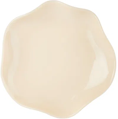 Sophie Lou Jacobsen Beige Large Petal Plate In Almond