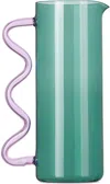 Sophie Lou Jacobsen Blue Wave Pitcher In Teal/lilac