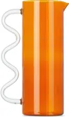 Sophie Lou Jacobsen Brown Wave Pitcher In Amber