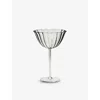Sophie Lou Jacobsen Clear Cosmo Glass Coupe Set Of Four 15cm In Clear