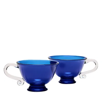 Sophie Lou Jacobsen L'espresso Cups, Set Of 2 In Blue
