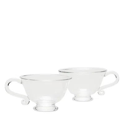 Sophie Lou Jacobsen L'espresso Cups, Set Of 2 In Transparent