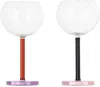 Sophie Lou Jacobsen Multicolor Bilboquet Wine Glass Set In Twilight