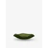 Sophie Lou Jacobsen Olive Petal Small Glass Plate 19cm