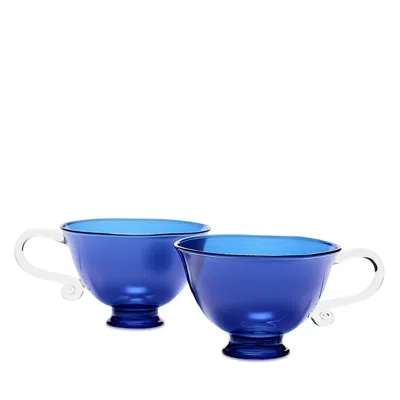 Sophie Lou Jacobsen Petite Tasse Bowls, Set Of 2 In Blue